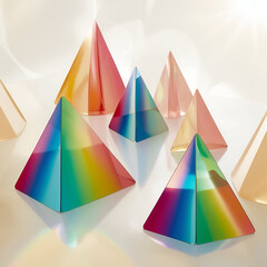 abstract background with triangles