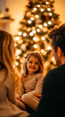 Heartwarming Family Christmas - Genuine Joy and Connection Around the Tree