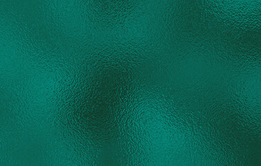 Dark blue or turquoise green blue foil glass texture background. Abstract gradient bright light reflection and shiny rough texture surface. Glass effect background 