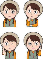 女性キャンパー⑤