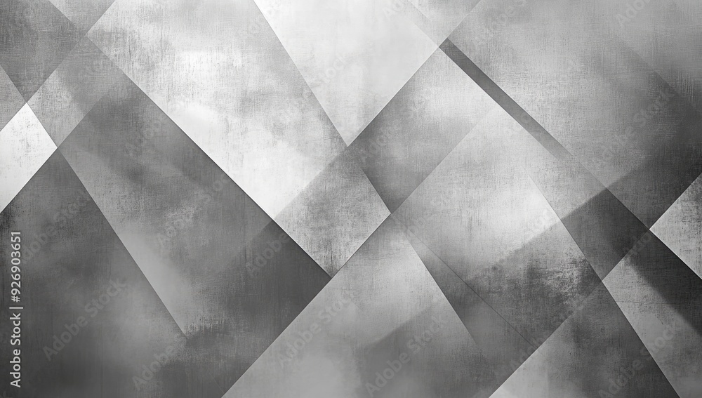 Poster abstract gray background design with layered textures. white and transparent geometric shapes