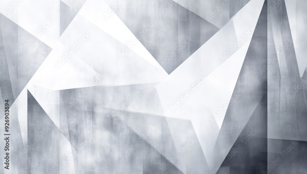 Aufkleber abstract gray background design with layered textures. white and transparent geometric shapes