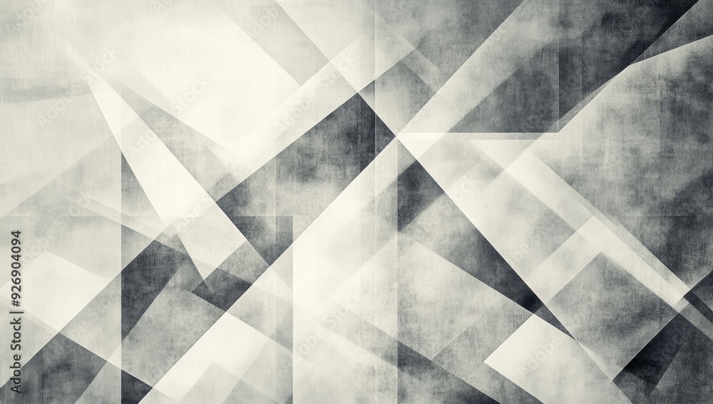 Poster abstract gray background design with layered textures. white and transparent geometric shapes