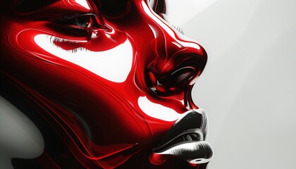 abstract metallic red and black background 