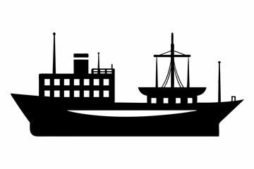 
sailing ship vector, Yacht motor boat nautical silhouette vector collection	
