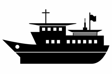 Ship stencils icon, Ship stencils silhouette vector illustration
