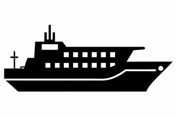 Obraz premium Ship stencils icon, Ship stencils silhouette vector illustration 