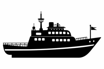 Fototapeta premium Ship stencils icon, Ship stencils silhouette vector illustration 