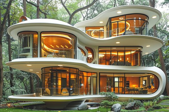 A house that apper on the natural surrounded UHD wallpaper