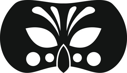 Black carnival mask symbolizing celebration, mystery, and the thrill of disguise