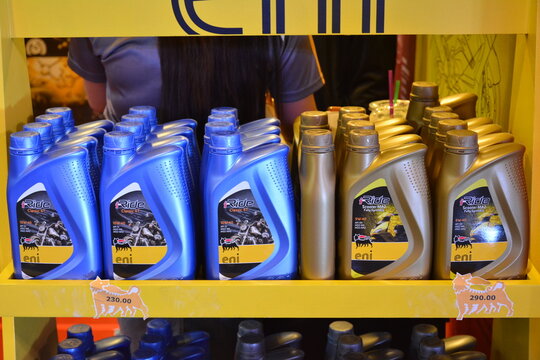 Eni motor oil at Makina Moto Show in Pasay, Philippines