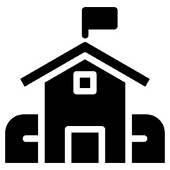 School  Icon Element For Design