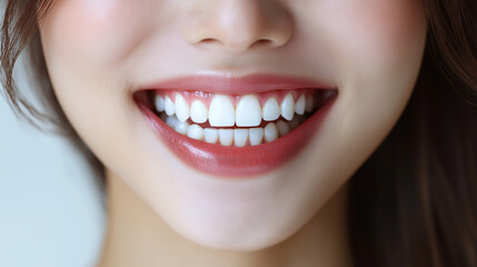 Obraz premium 白い歯を見せる女性