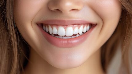 Obraz premium 白い歯を見せる女性