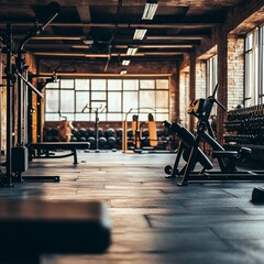 Fitness center and equipment Fitness background