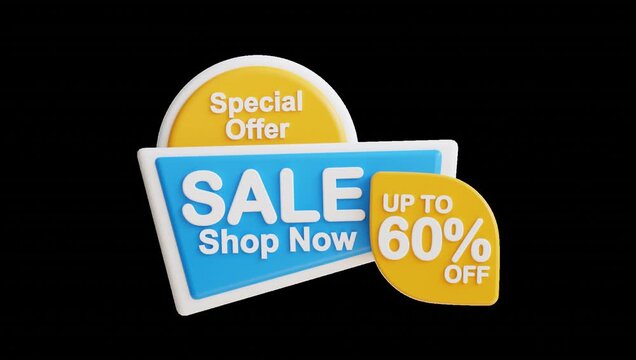 3D Video Animation Sale alert up to 60% off. Grab the best deals at the shop now. Special offer on a wide range of products. Perfect for advertising promotions.