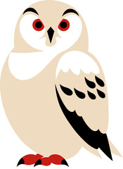 Obraz premium Cute Christmas Owl