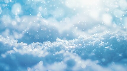 Obraz premium Winter Wonderland: A Close-Up of Sparkling Snow