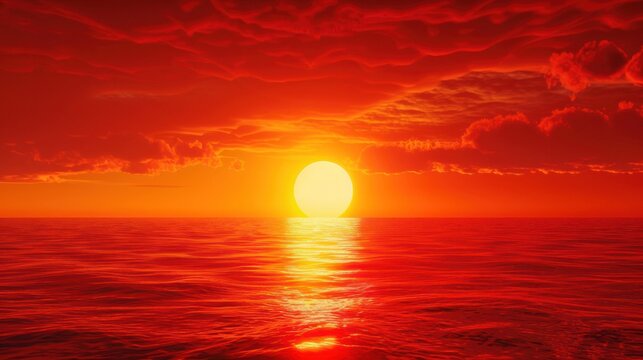 Sunset over the Ocean