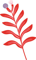 Hand Drawn Abstract Leave