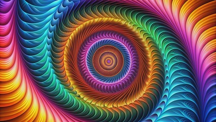 Abstract spiral pattern background , swirls, circles, geometric, hypnotic, texture, digital art, colorful, design
