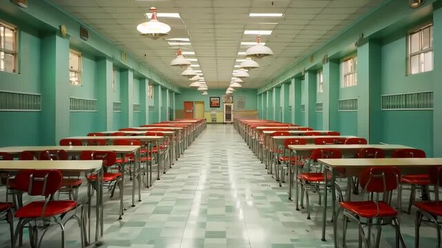 Empty cafeteria or canteen