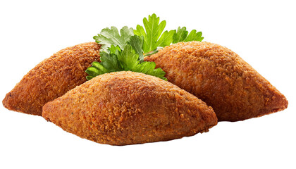 Fresh kibbeh, isolated on white