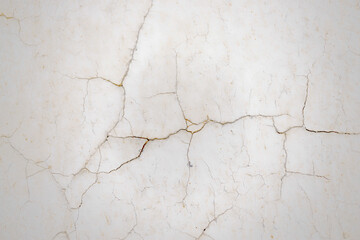 photographic background of an old cracked white wall