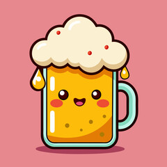 illustration of a glass of beer