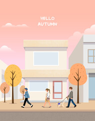 가을 일러스트 배경 © raonmade