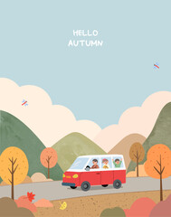 가을 일러스트 배경 © raonmade