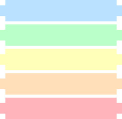Obraz premium Pastel Rainbow Stripes: A soft and calming pastel rainbow stripes pattern, perfect for creating a serene and tranquil background. This digital illustration evokes a sense of peace and serenity, making