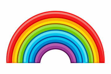 Obraz premium Colorful Rainbow Arc with Seven Bands