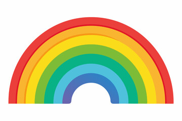 Obraz premium Colorful Rainbow Arc with Seven Colors