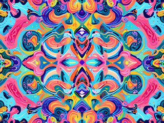 pattern with flowers,Ai generated 