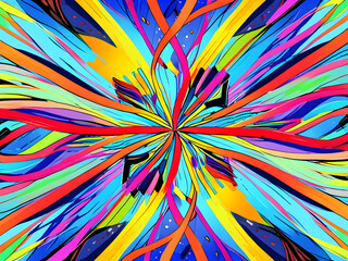 abstract colorful background with stars,Ai generated 