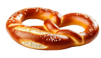 pretzel on a white background