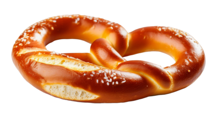 pretzel on a white background