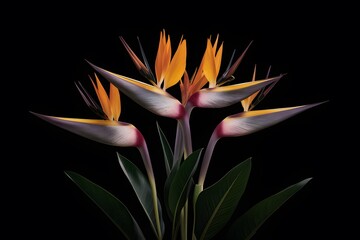 Strelitzia Flower in Nature, Pattern, Wallpaper, Cover and Screen for Smartphone, Cell Phone, Computer, Laptop, 9:16 and 16:9 Format