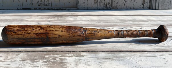A baseball bat isolated on a white background 