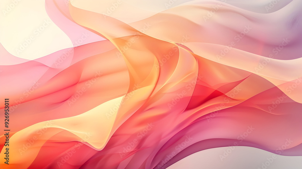 Poster abstract background with smooth shapes