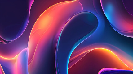 Abstract background with smooth shapes