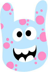 Hand-Drawn Cute Alien Monster
