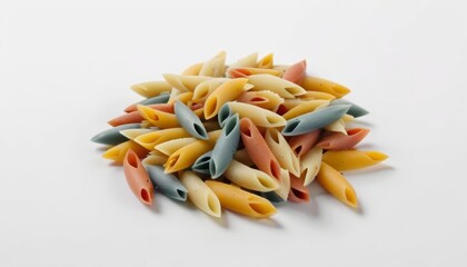  Colorful pasta ready to cook