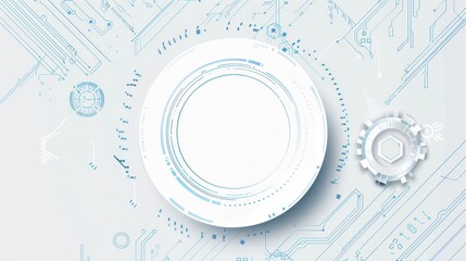 Obraz premium Abstract Technology Background with Circuitry