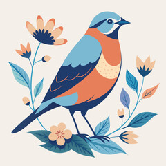 vector illustration of a bird