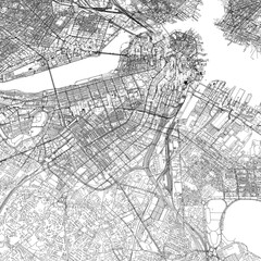 Fototapeta premium 3D illustration of city and urban in Boston USA