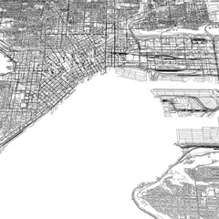 Obraz premium 3D illustration of city and urban in Seattle USA