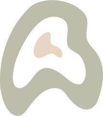 Hand-Drawn Doodle Abstract Organic Shape