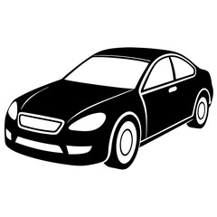 Fototapeta premium car isolated on white background vector illustration 